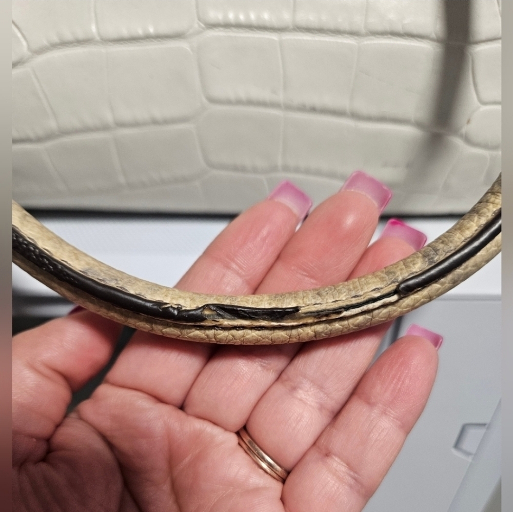 Michael Kors Hamilton Croc & Python Embossed Satc… - image 8